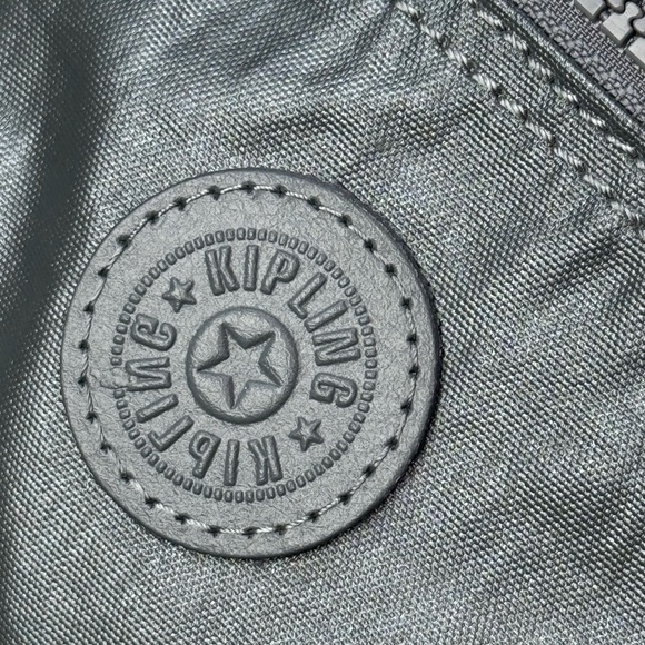 Kipling Sebastian Metallic Adjustable Crossbody Bag With Monkey Keychain - Picture 10 of 11